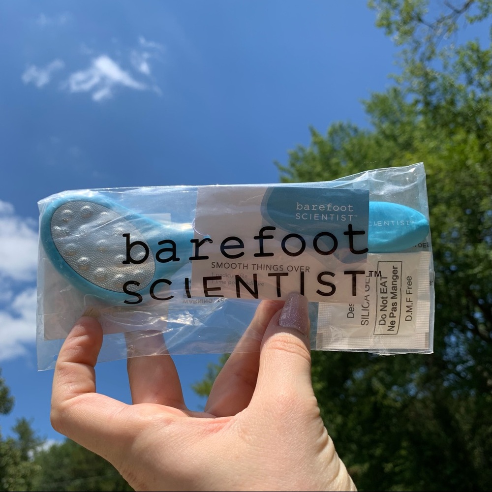 Barefoot Scientist Smooth Things Over Foot File NIP NEVER OPENED Aqua blue